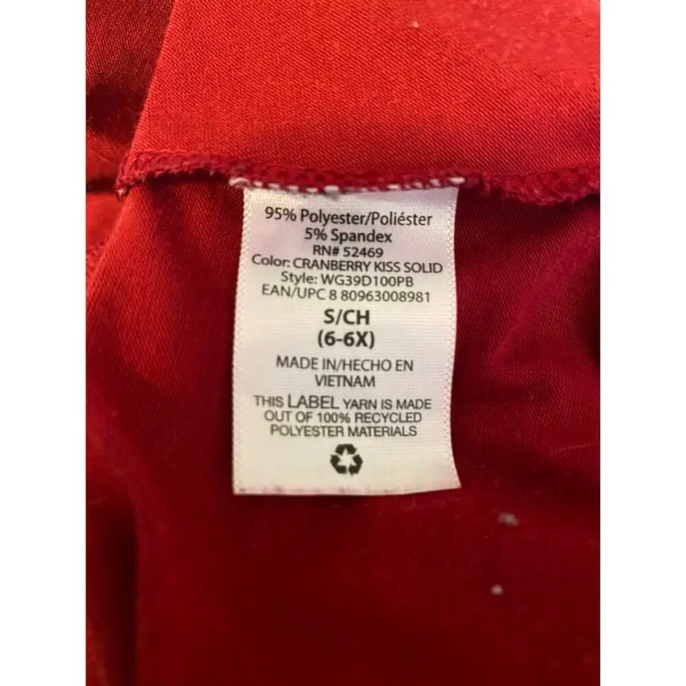 The Children's Place Girls Long Sleeve Dress Red Size Small 6-6x - Picture 4 of 5